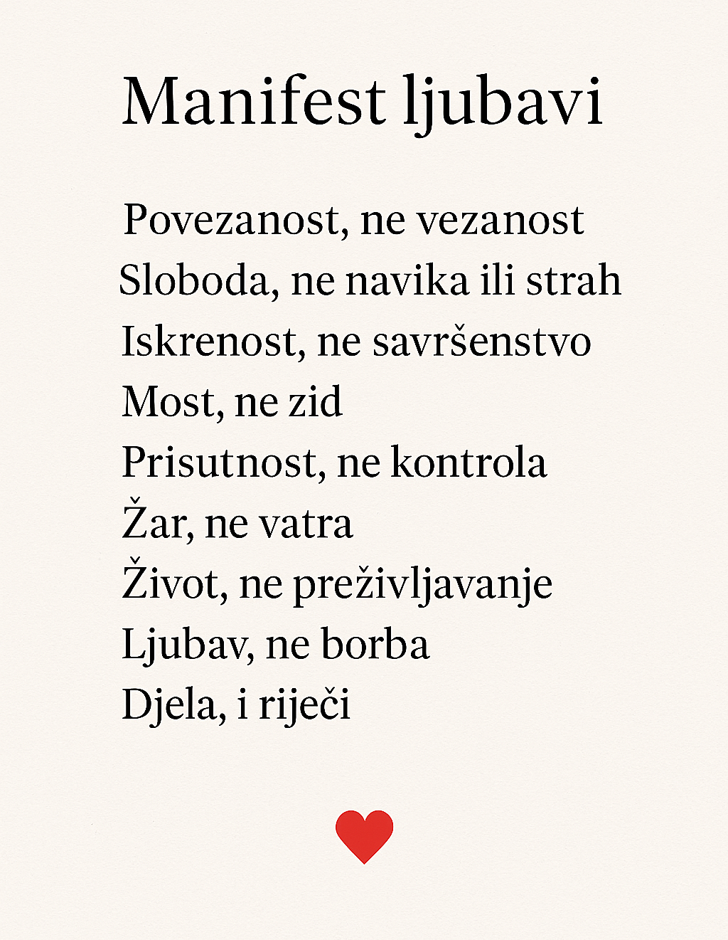 Manifest ljubavi